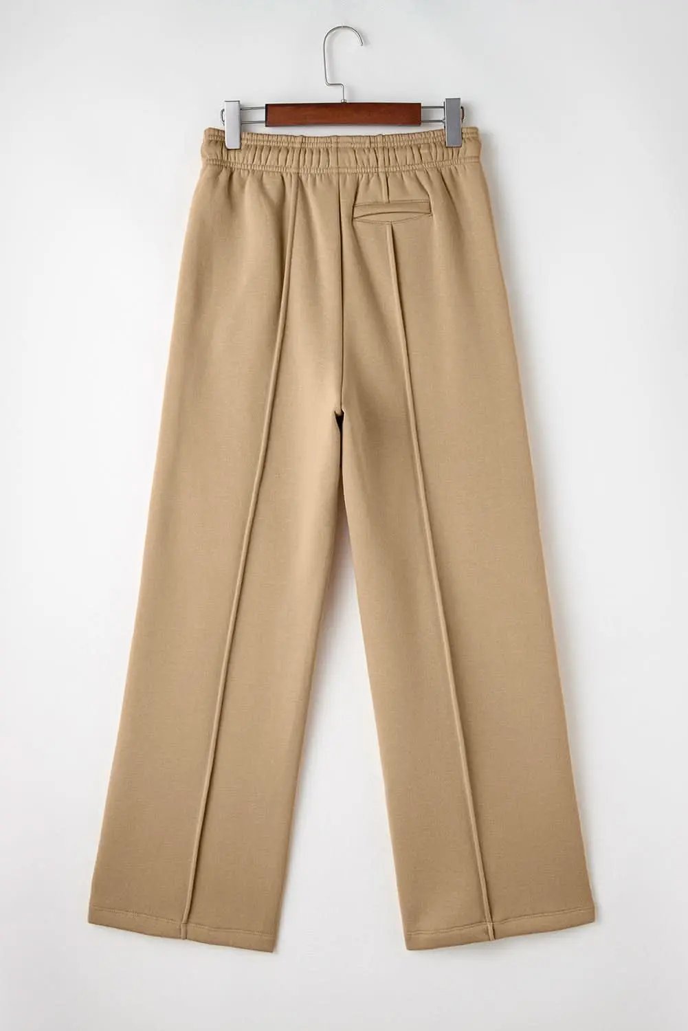 Trendy smoke gray wide leg pants - Love Salve
